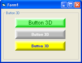 vista del formulario con los controles ocx para los botones 3d