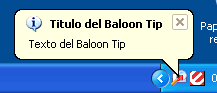 BaloonTip de información
