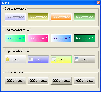 vista de algunos estilos posibles par ausar con el control