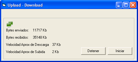 vista del ejemplo en visual basic